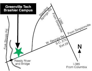 greenville tech barton campus map Brashier Campus Map Directions Greenville Technical College greenville tech barton campus map